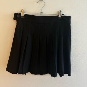 Bershka Black Pleated Skirt